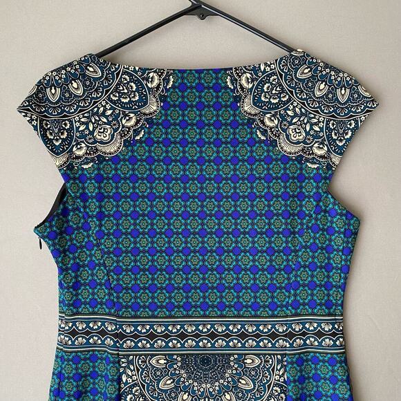 London times size 10 floral hippie, print‎ sheath career dress - Picture 7 of 8